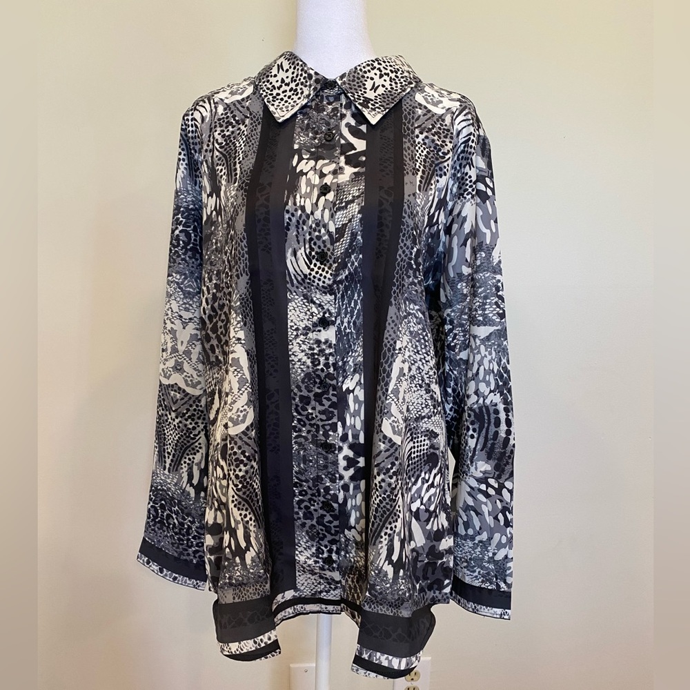Beautiful DG2 Women’s Silky Blouse B1 Size XL M 1B2
